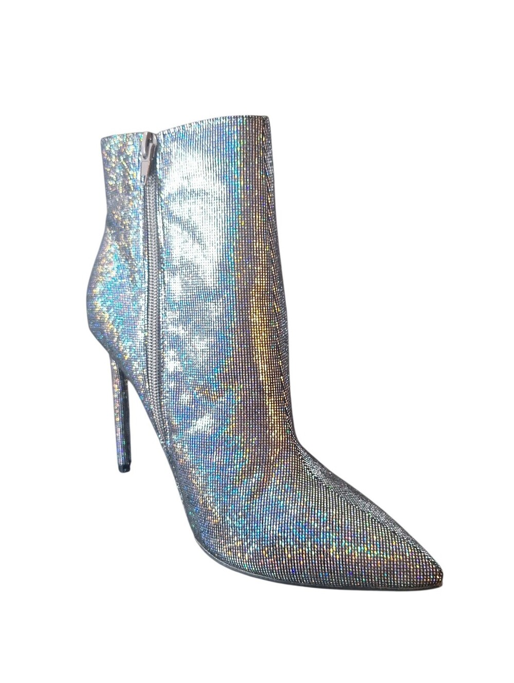 NIB Anne Michelle Holographic Glitter Boots